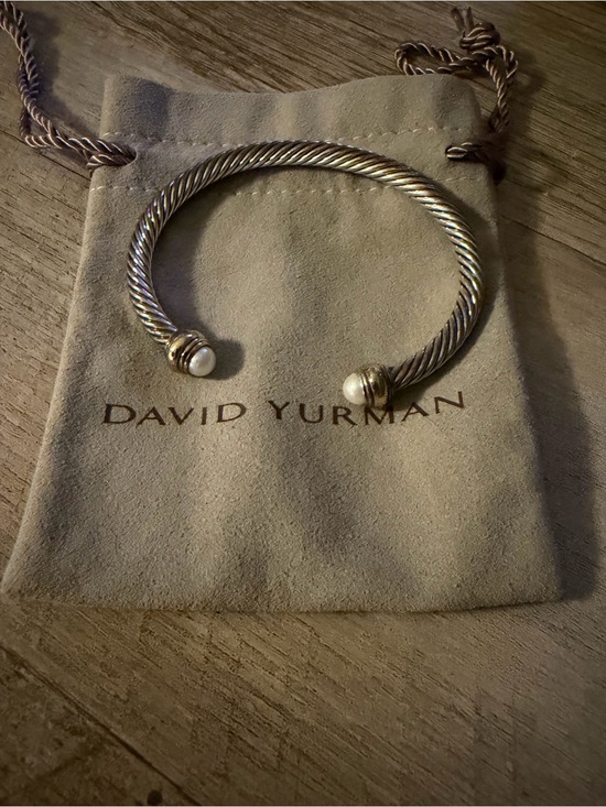 David Yurman Jewelry - David Yurman Classic Cable bracelet with pearl domes